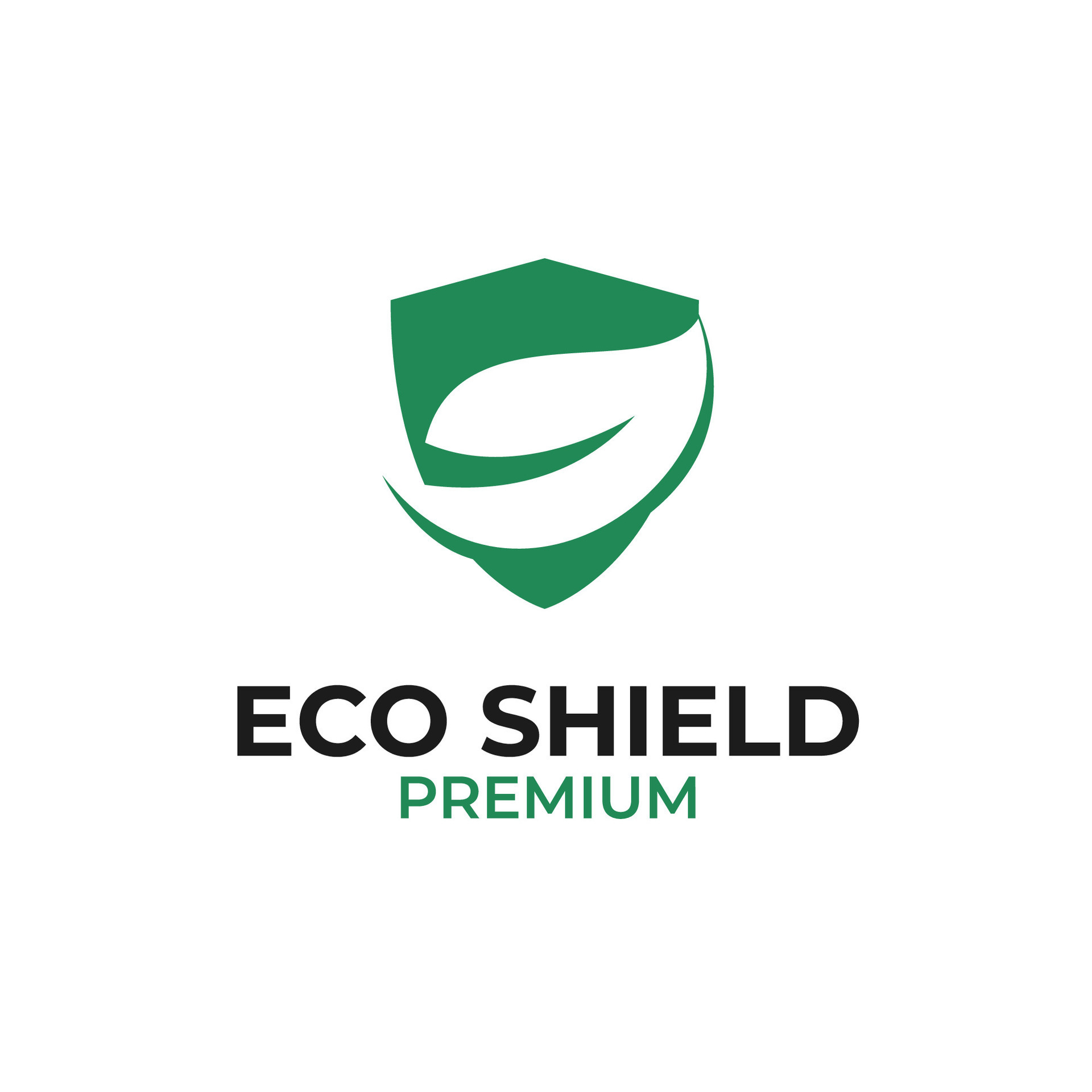 Eco Shield Logo Design Concept Vector Illustration Symbol Icon 25379814
