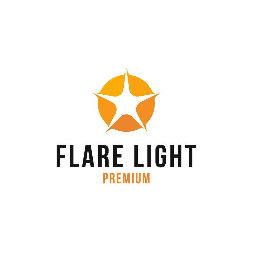 Flare Light Logo Design Concept Vector Illustration Symbol Icon