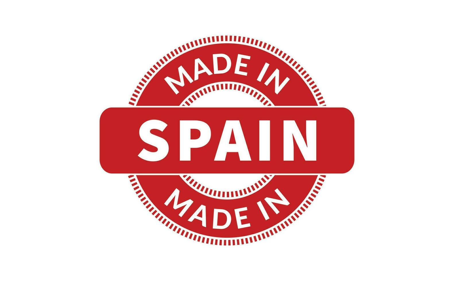 Made In Spain Rubber Stamp vector