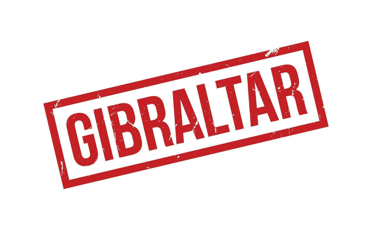 Gibraltar caucho sello sello vector