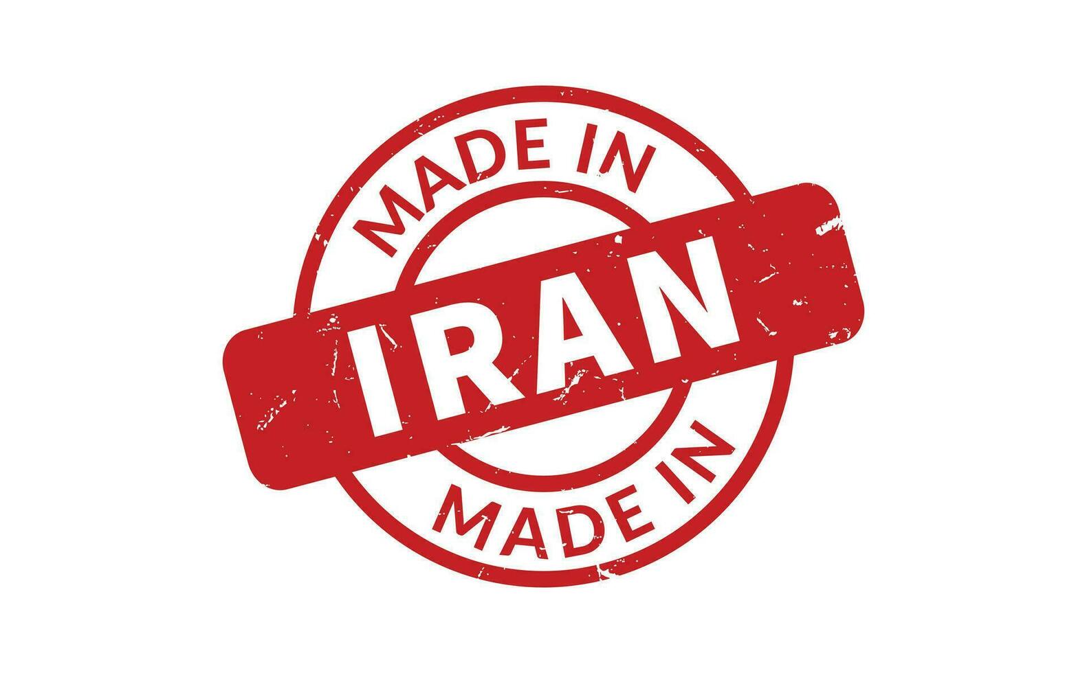 Made In Iran Rubber Stamp vector