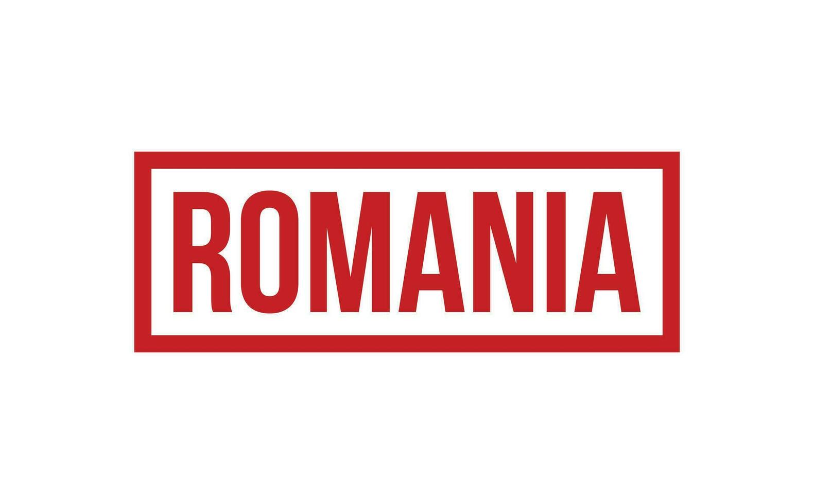 Romania Rubber Stamp Seal Vector