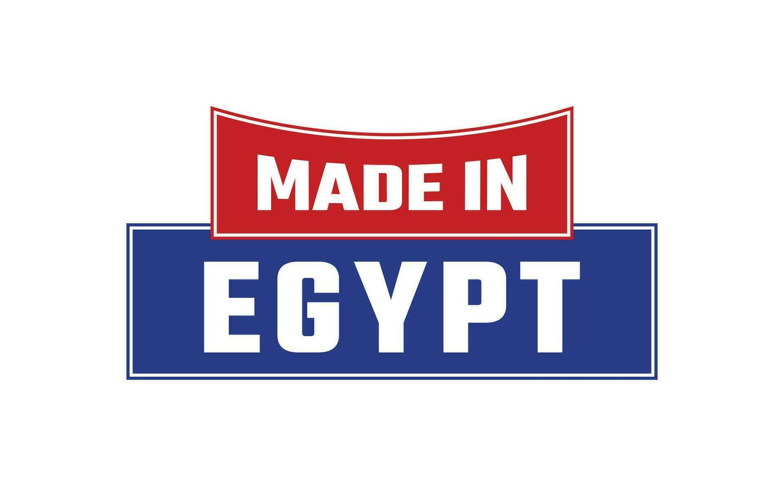 hecho en Egipto sello vector