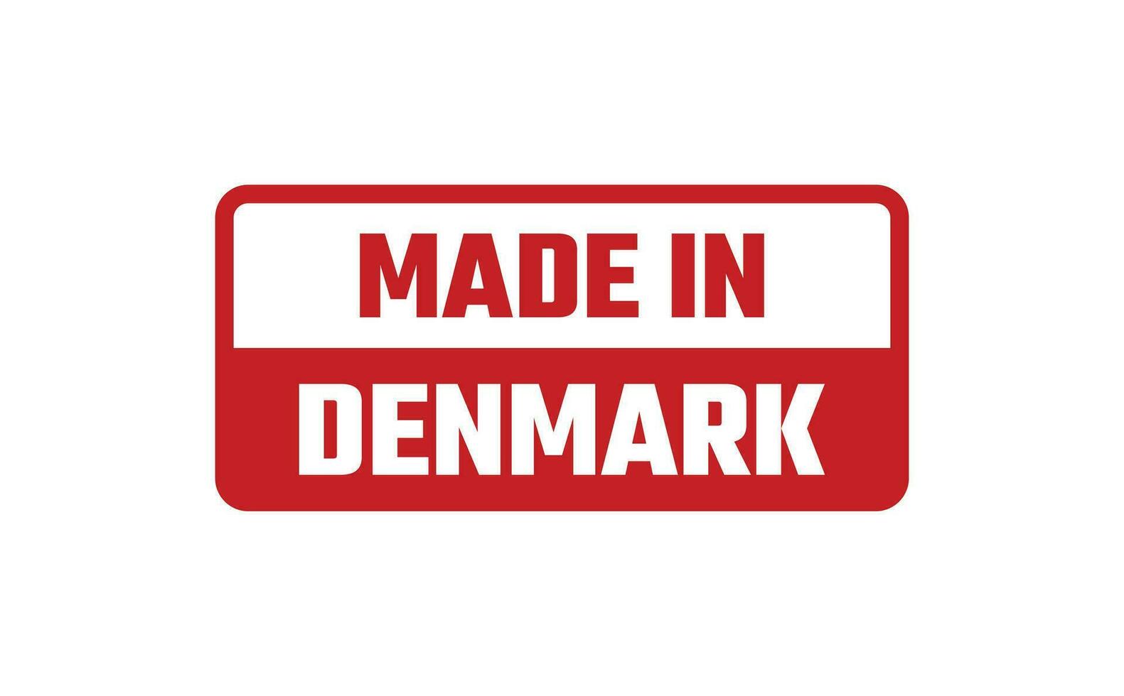 Made In Denmark Rubber Stamp vector