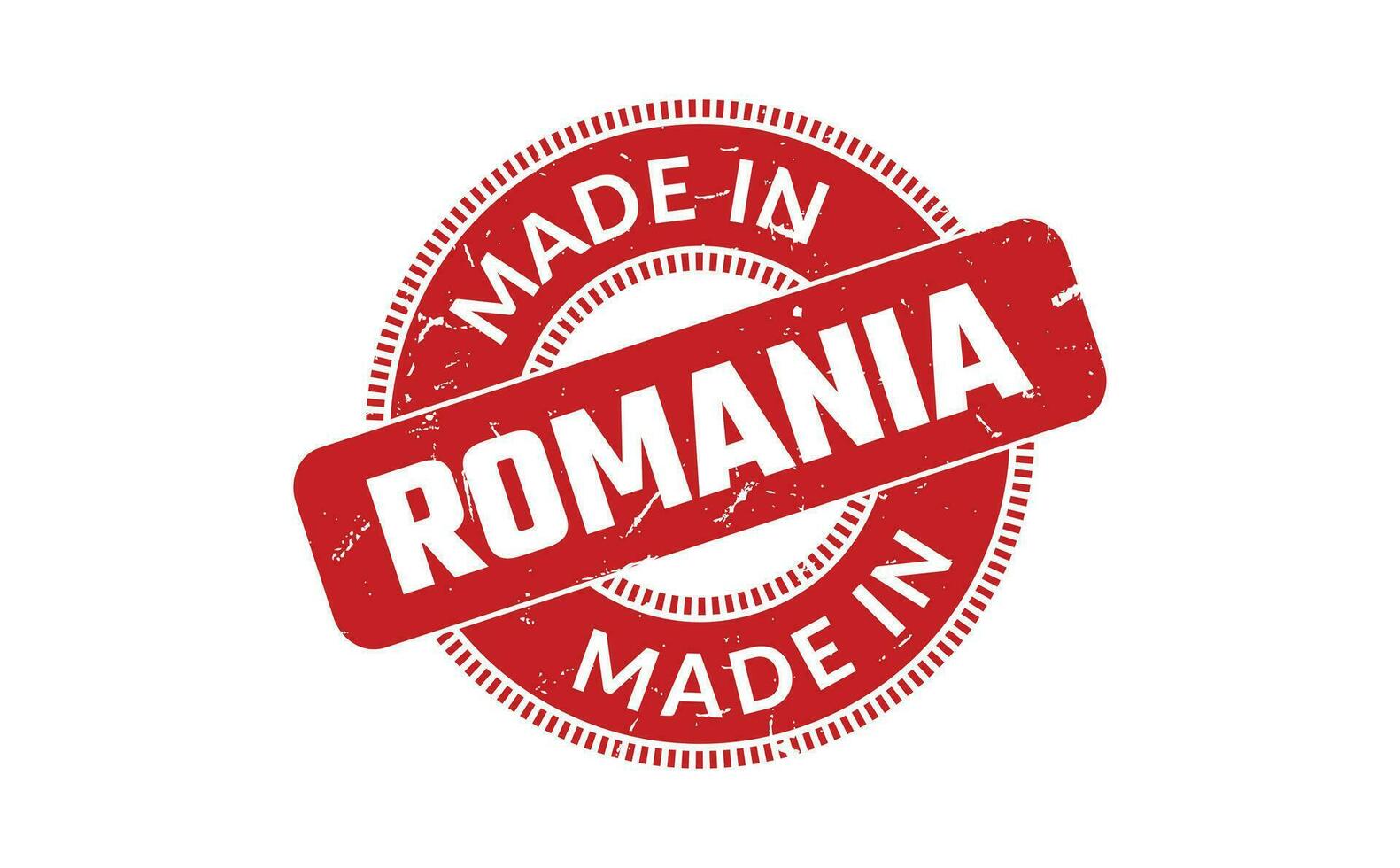 Made In Romania Rubber Stamp vector