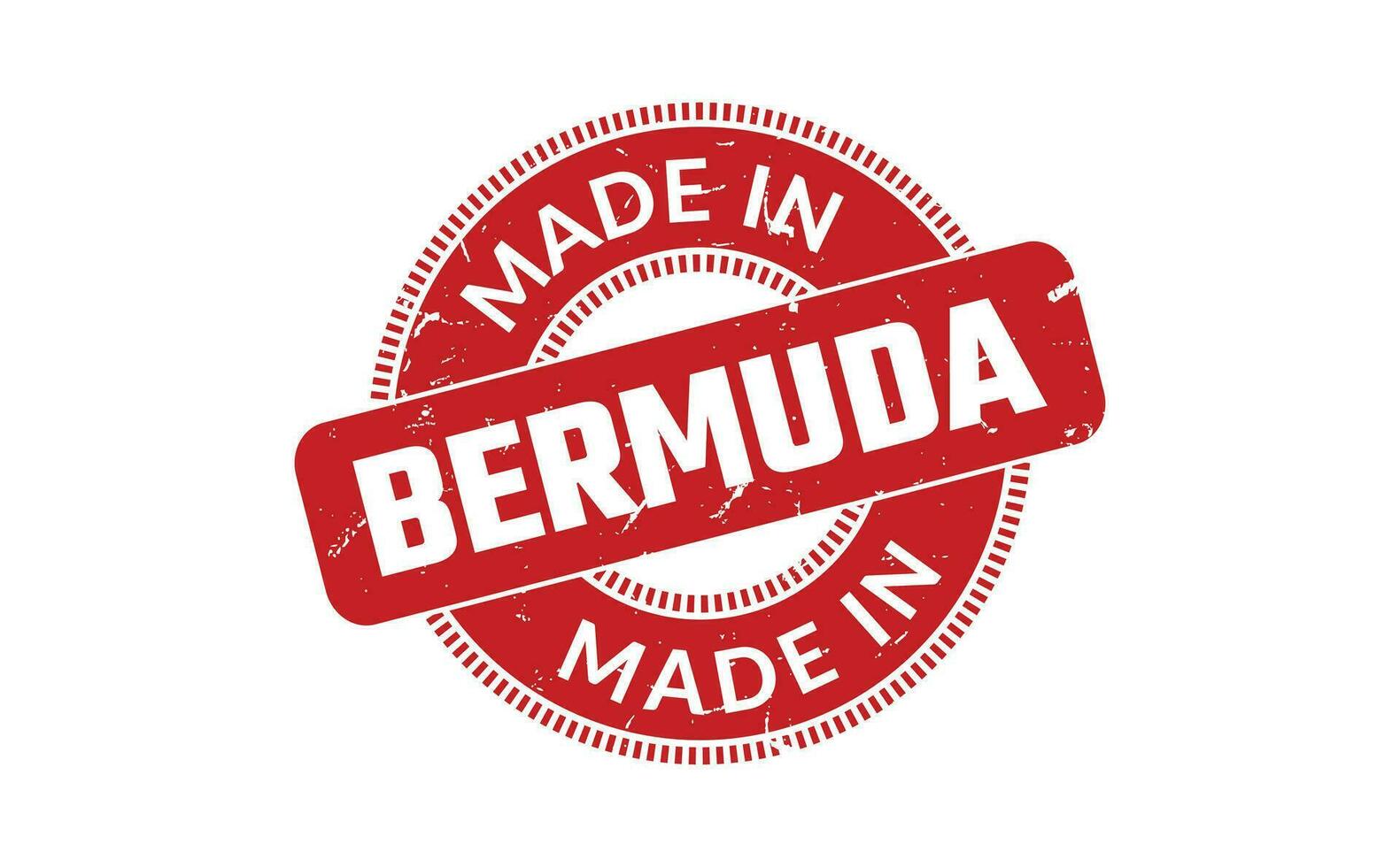 Made In Bermuda Rubber Stamp vector
