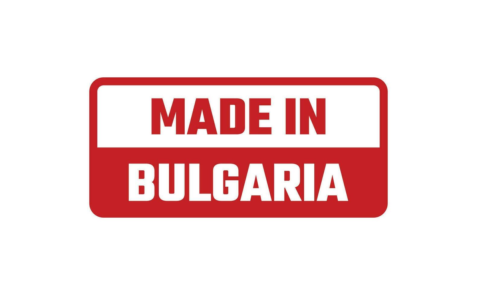 hecho en Bulgaria caucho sello vector