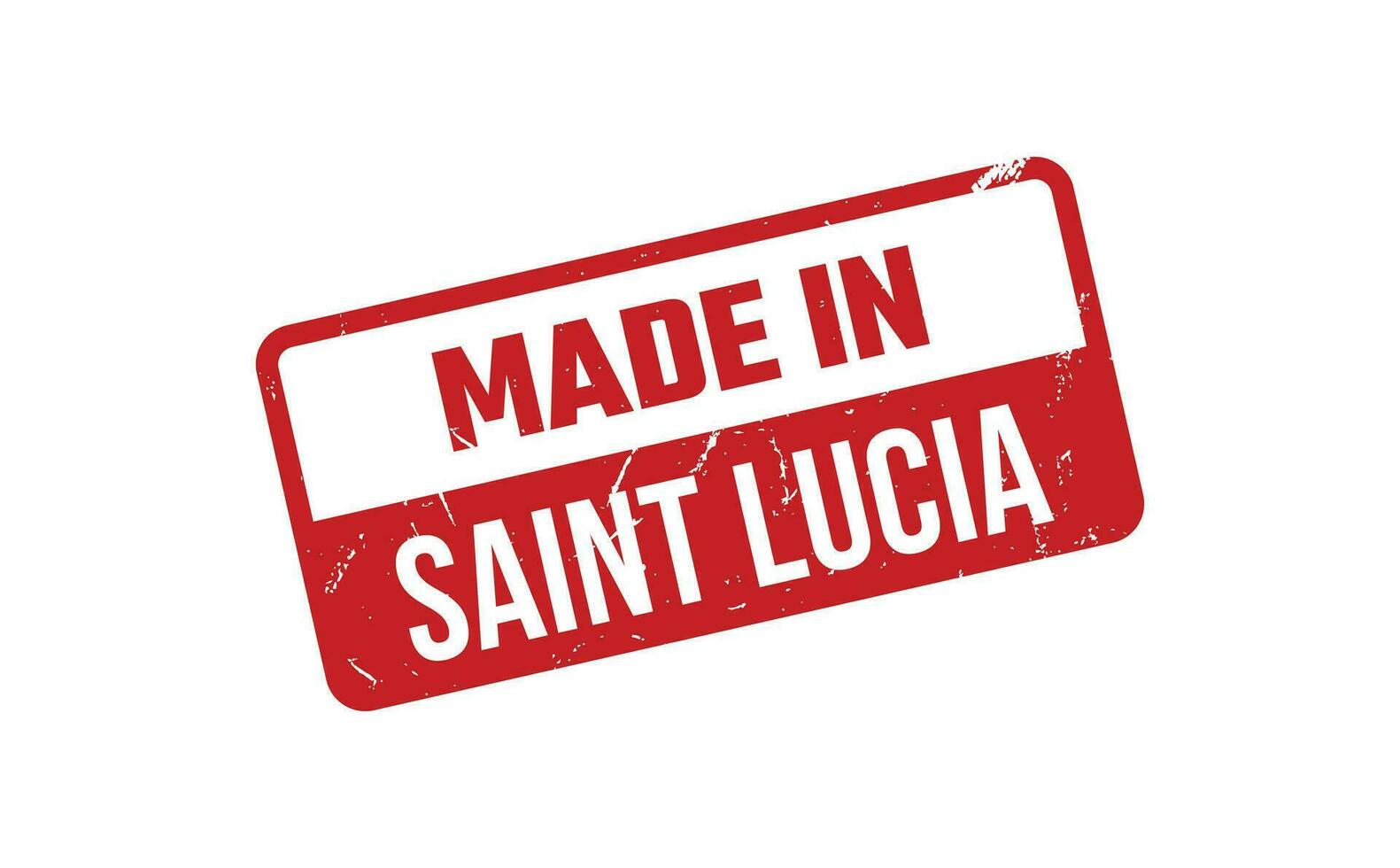 Made In Saint Lucia Rubber Stamp vector