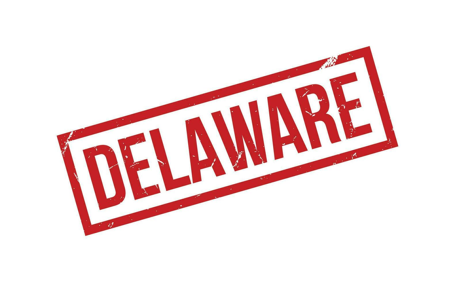 Delaware caucho sello sello vector