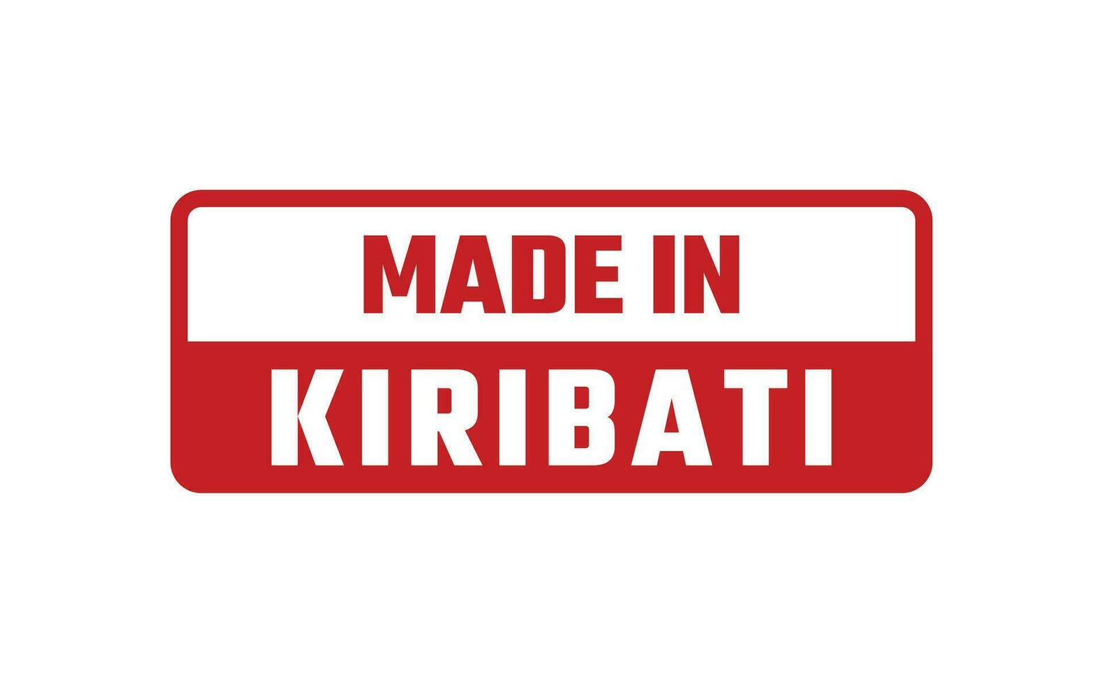 Made In Kiribati Rubber Stamp vector