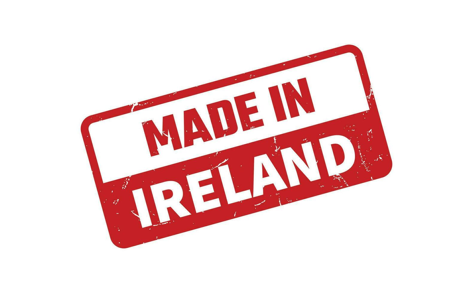 Made In Ireland Rubber Stamp 25380020 Vector Art at Vecteezy