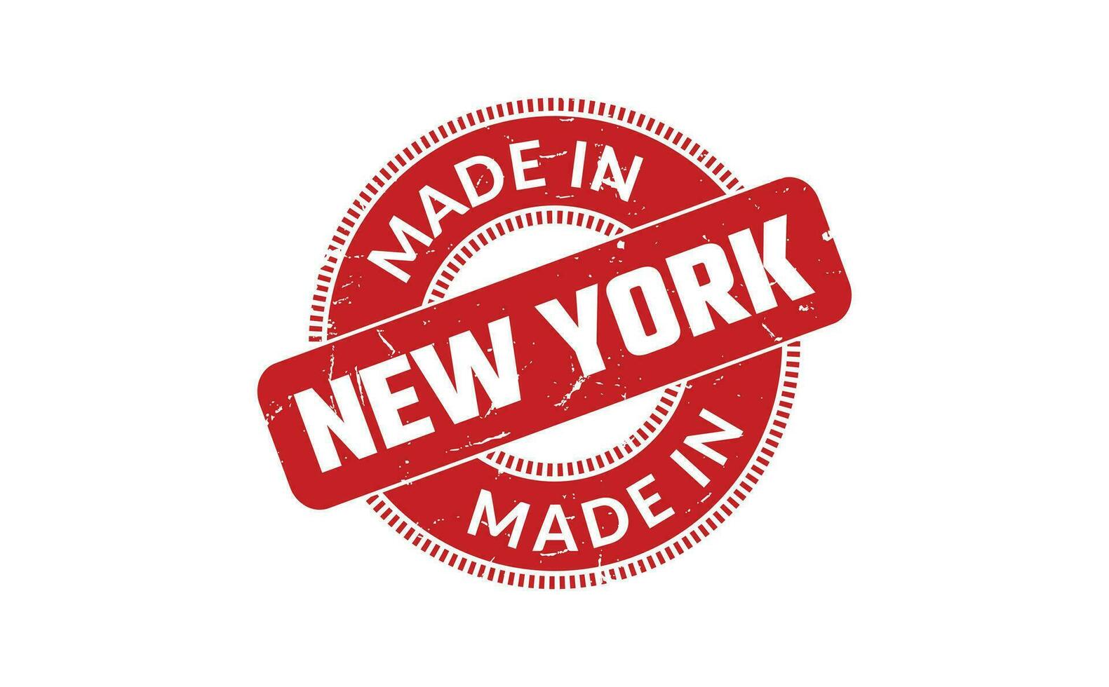 Made In New York Rubber Stamp vector