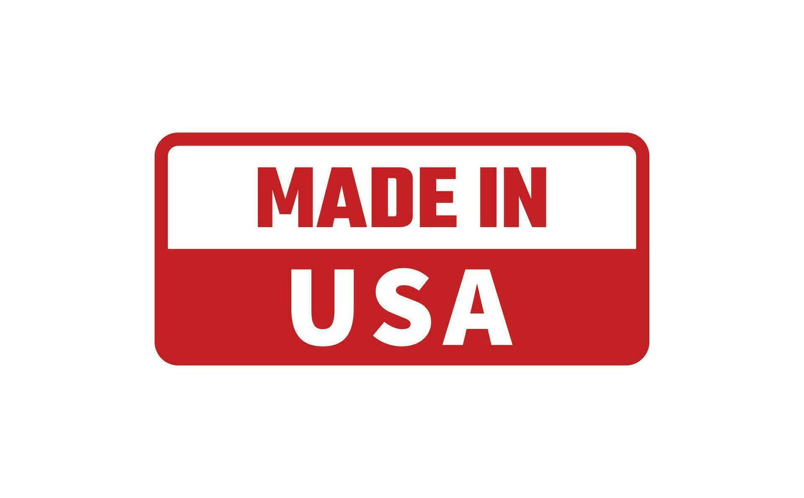 Made In USA Rubber Stamp vector
