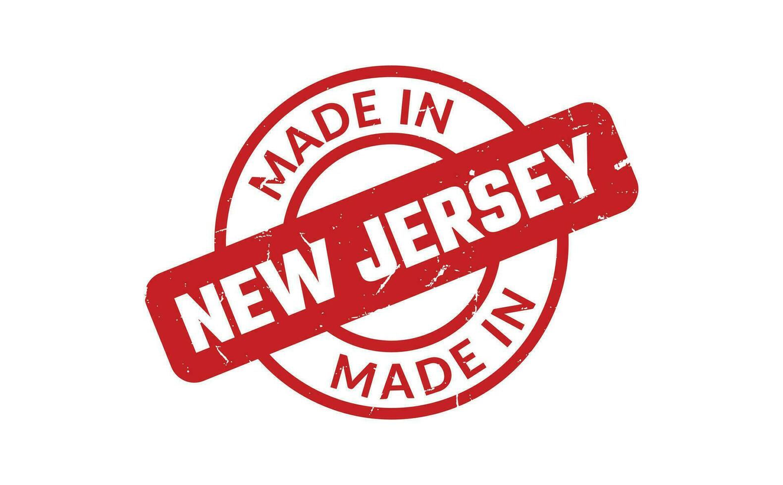 Made In New Jersey Rubber Stamp vector