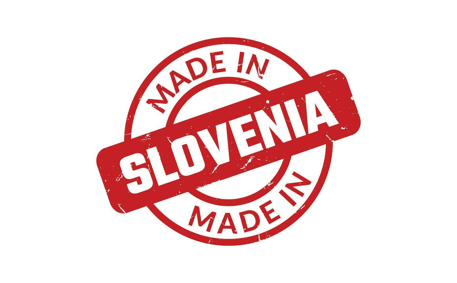 Made In Slovenia Rubber Stamp vector