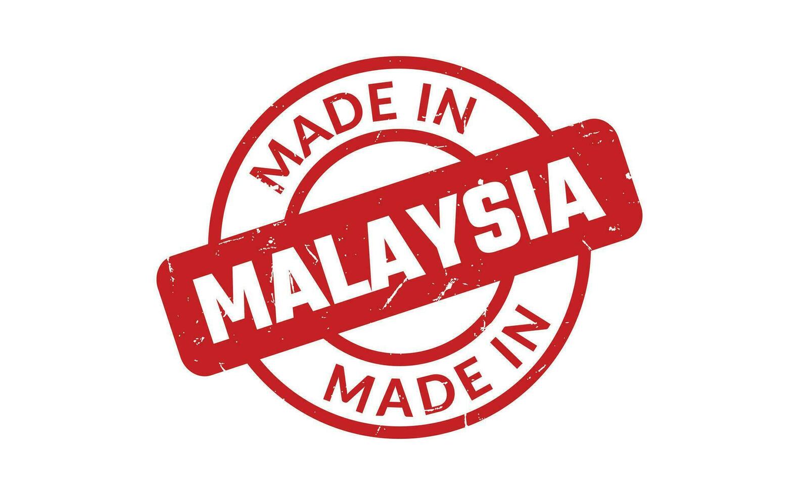 Made In Malaysia Rubber Stamp vector