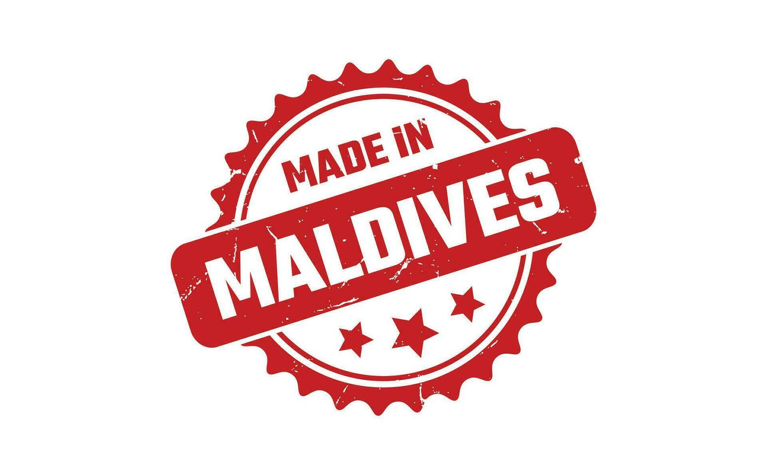 Made In Maldives Rubber Stamp vector