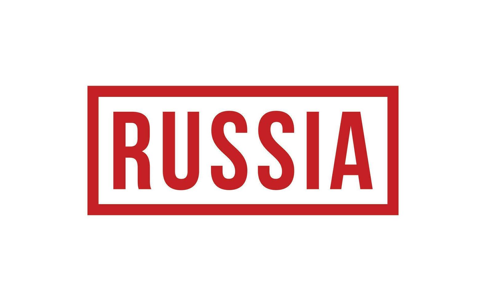 Rusia caucho sello sello vector