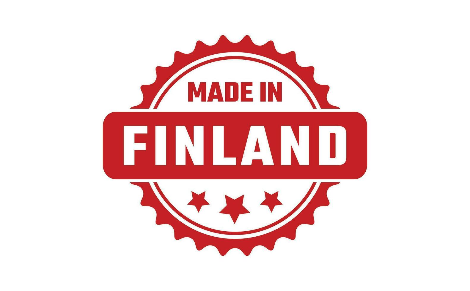 Made In Finland Rubber Stamp vector