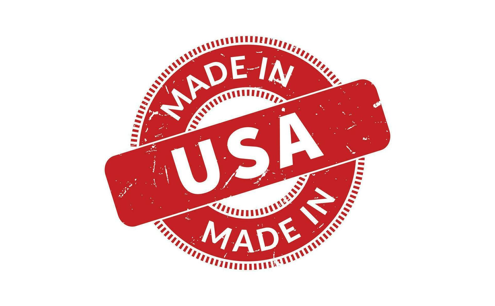 Made In USA Rubber Stamp vector