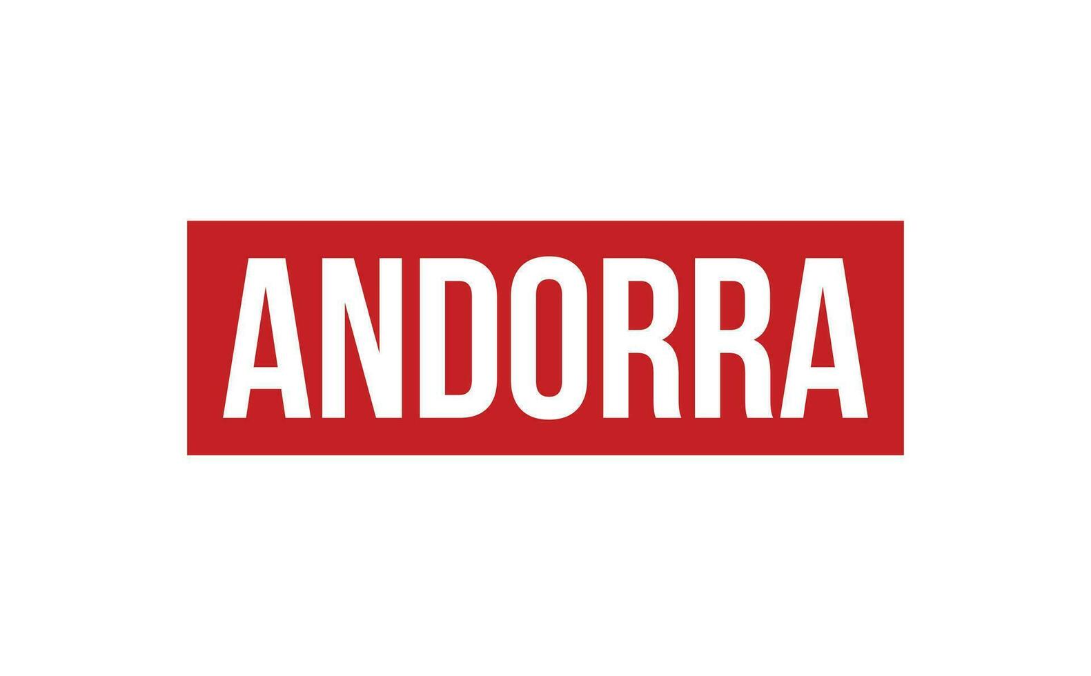 andorra caucho sello sello vector