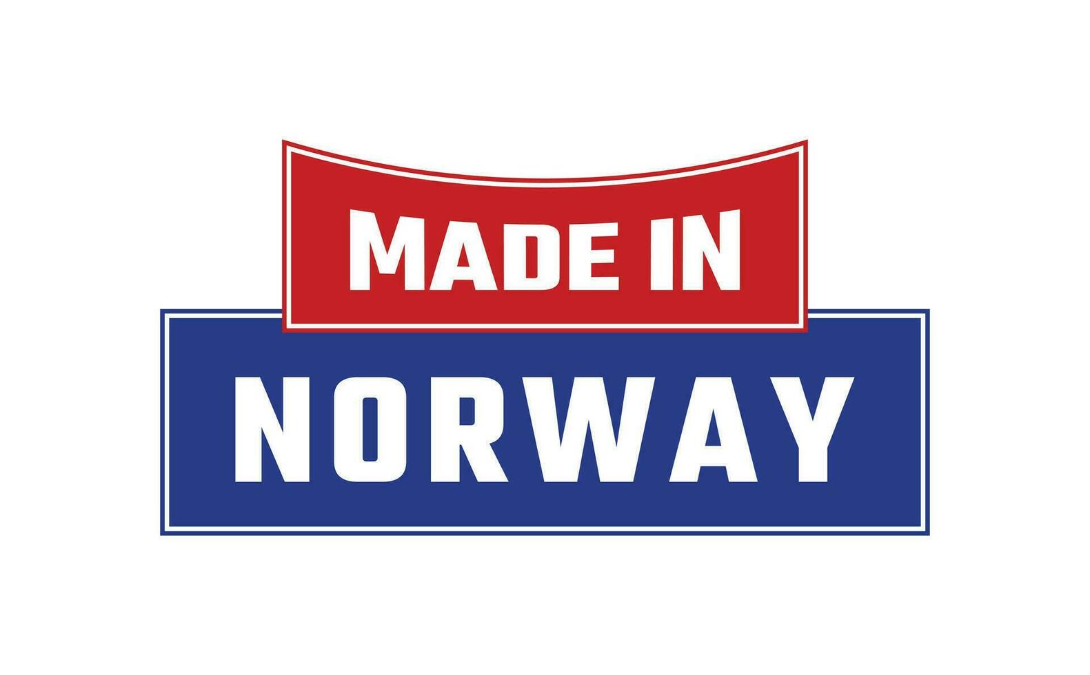 hecho en Noruega sello vector