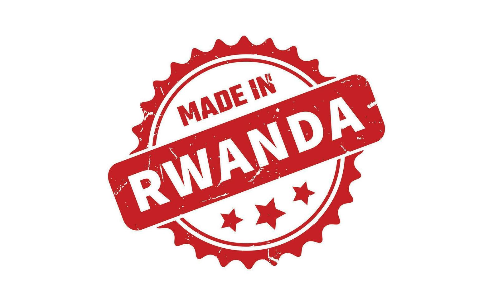 Made In Rwanda Rubber Stamp vector