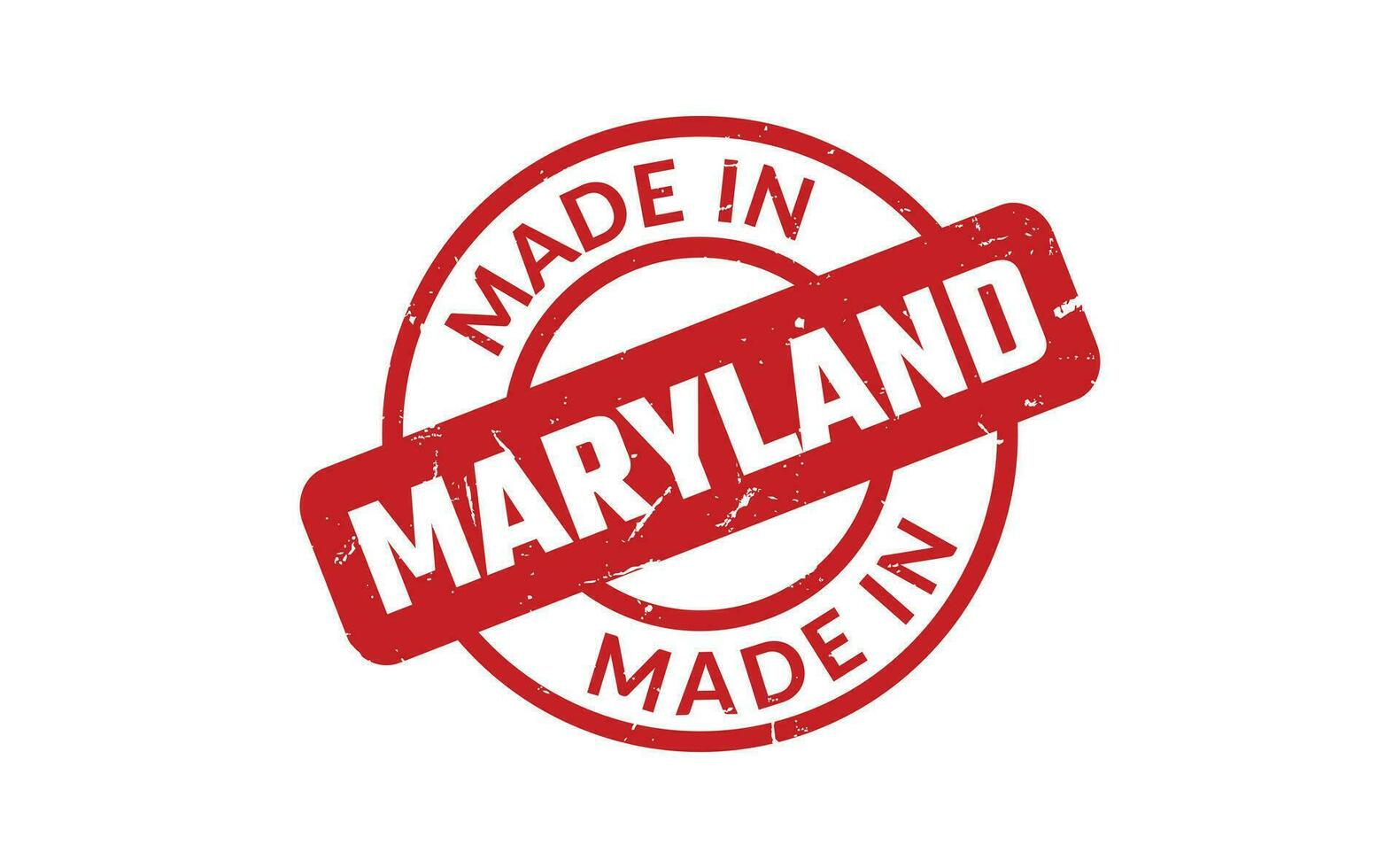 Made In Maryland Rubber Stamp vector
