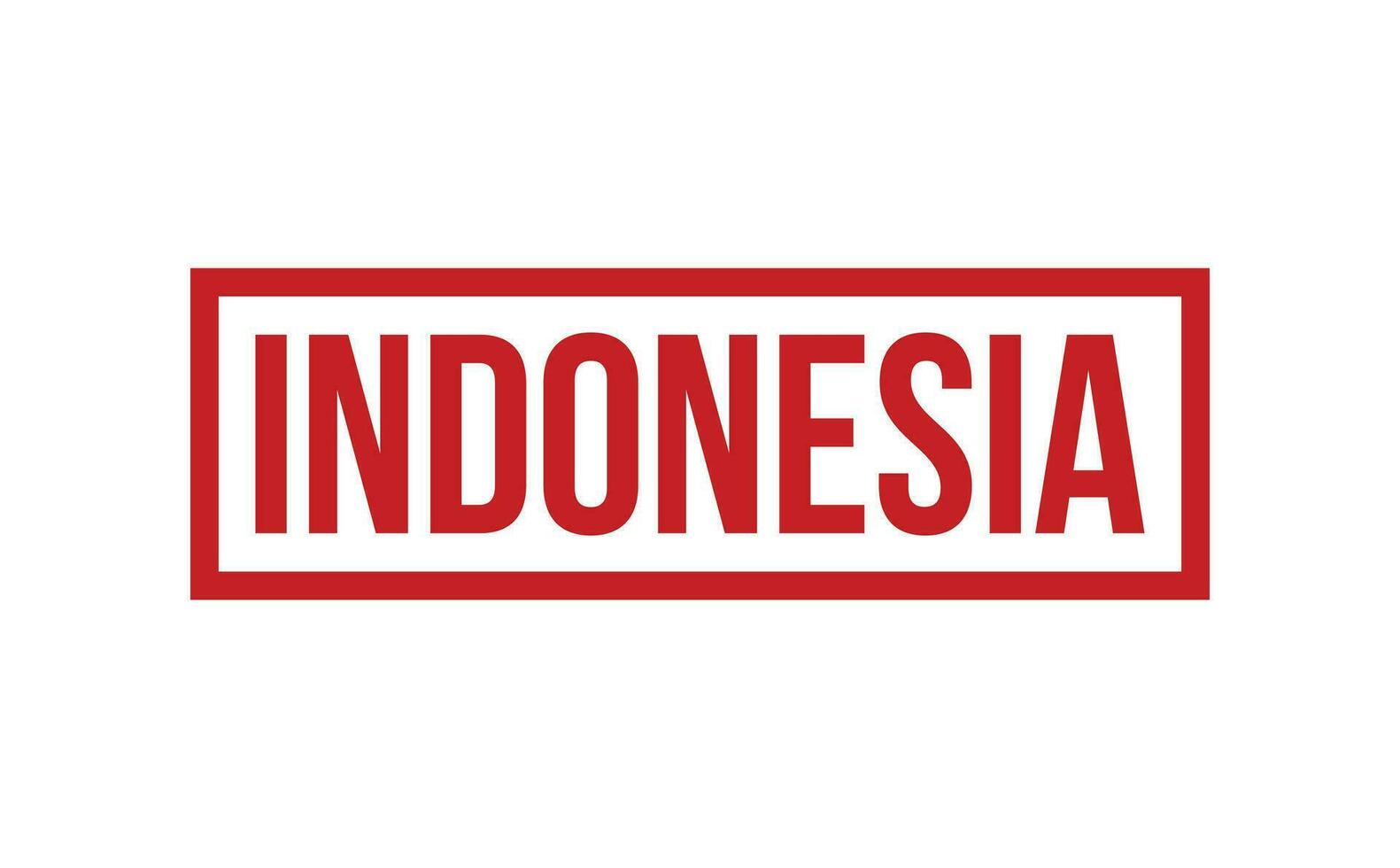 Indonesia caucho sello sello vector