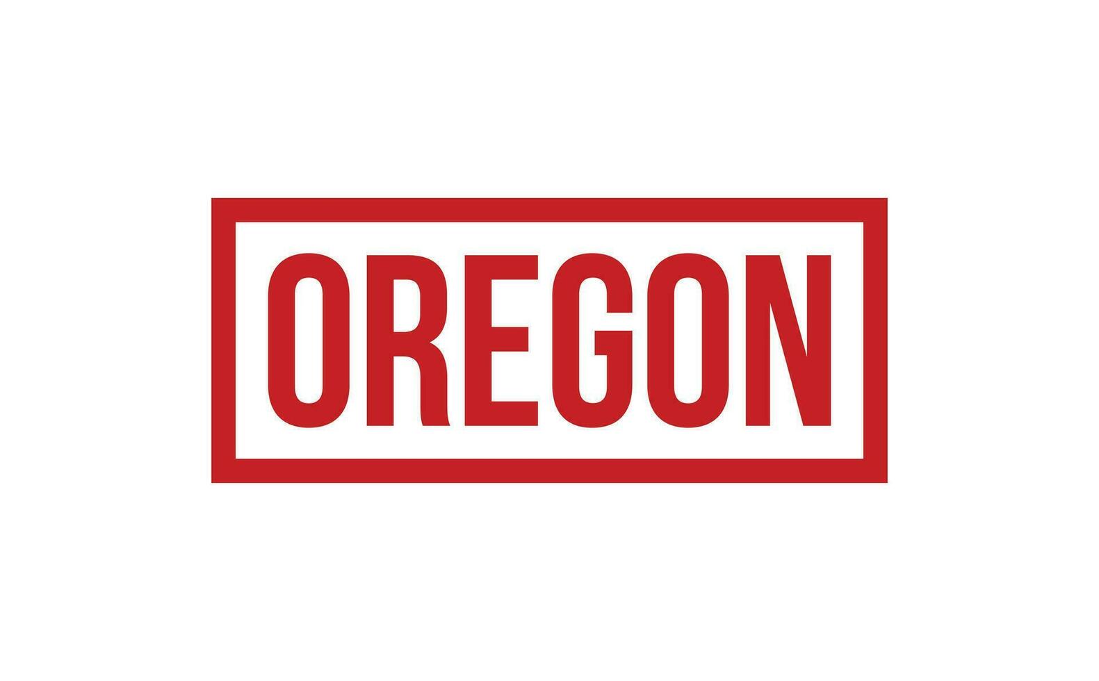 Oregon Rubber Stamp Seal Vector