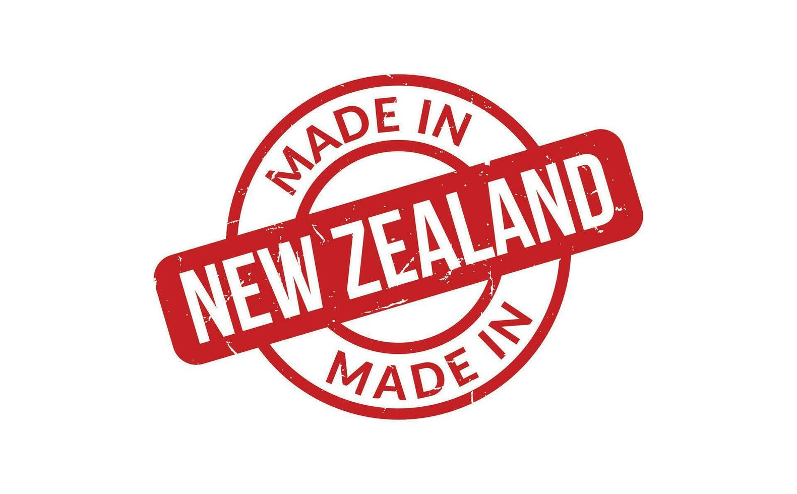 Made In New Zealand Rubber Stamp vector