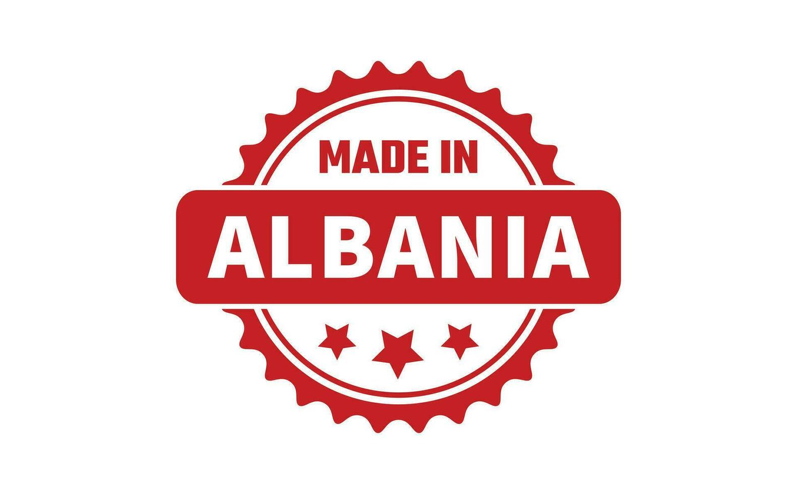 Made In Albania Rubber Stamp vector