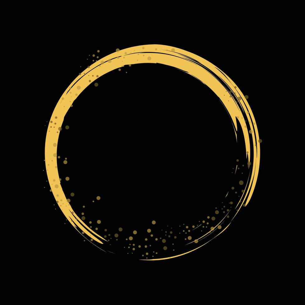 Minimalistic enso zen circle vector image.