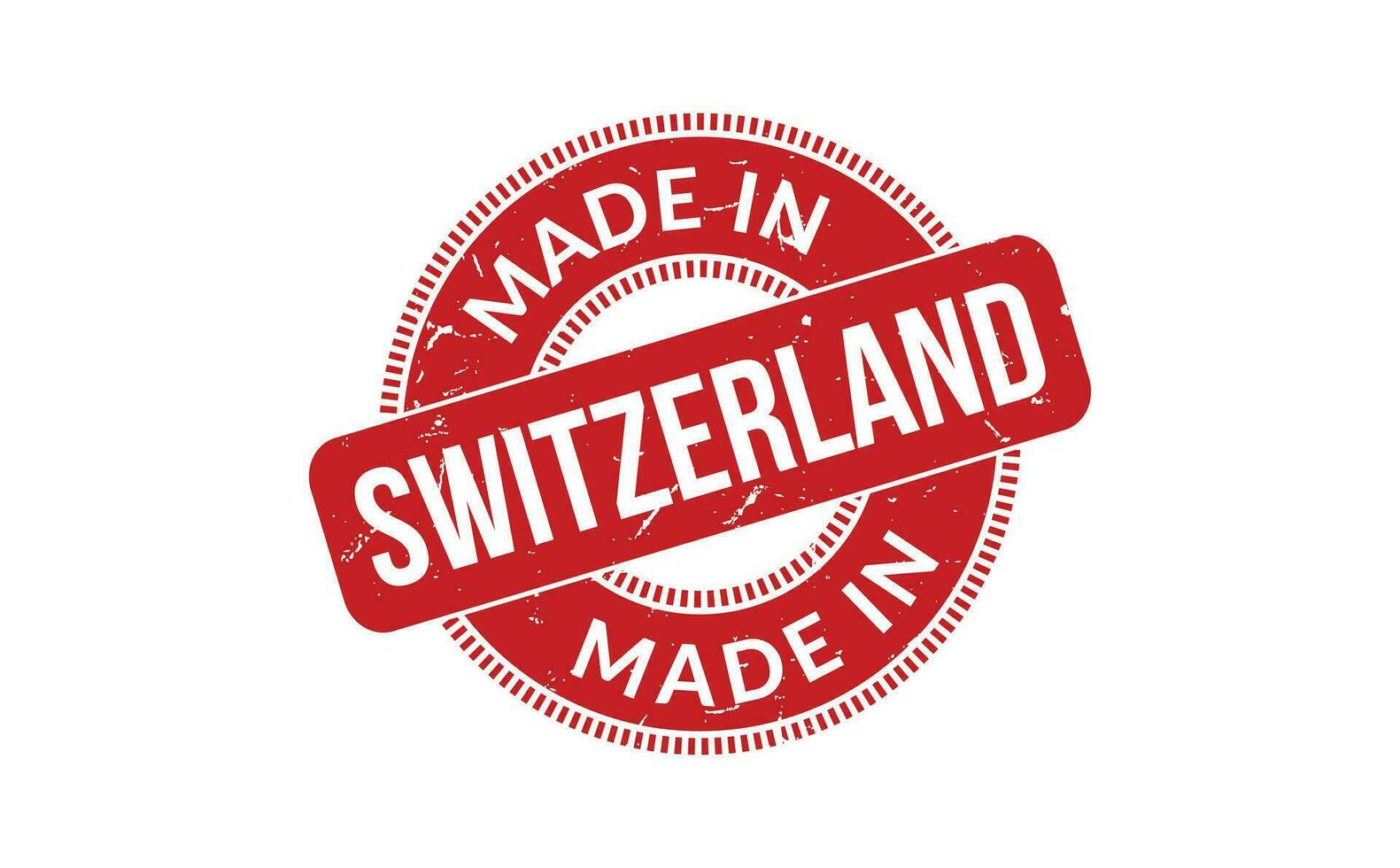 Made In Switzerland Rubber Stamp vector