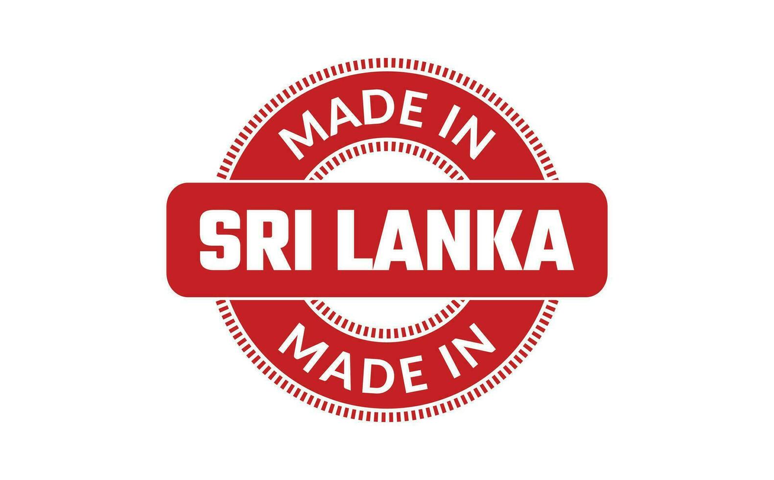 Made In Sri Lanka Rubber Stamp vector