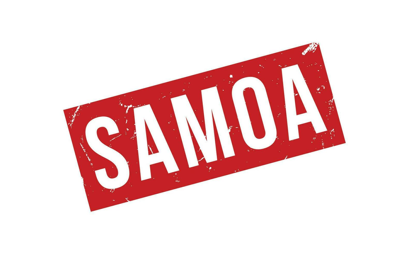 Samoa caucho sello sello vector