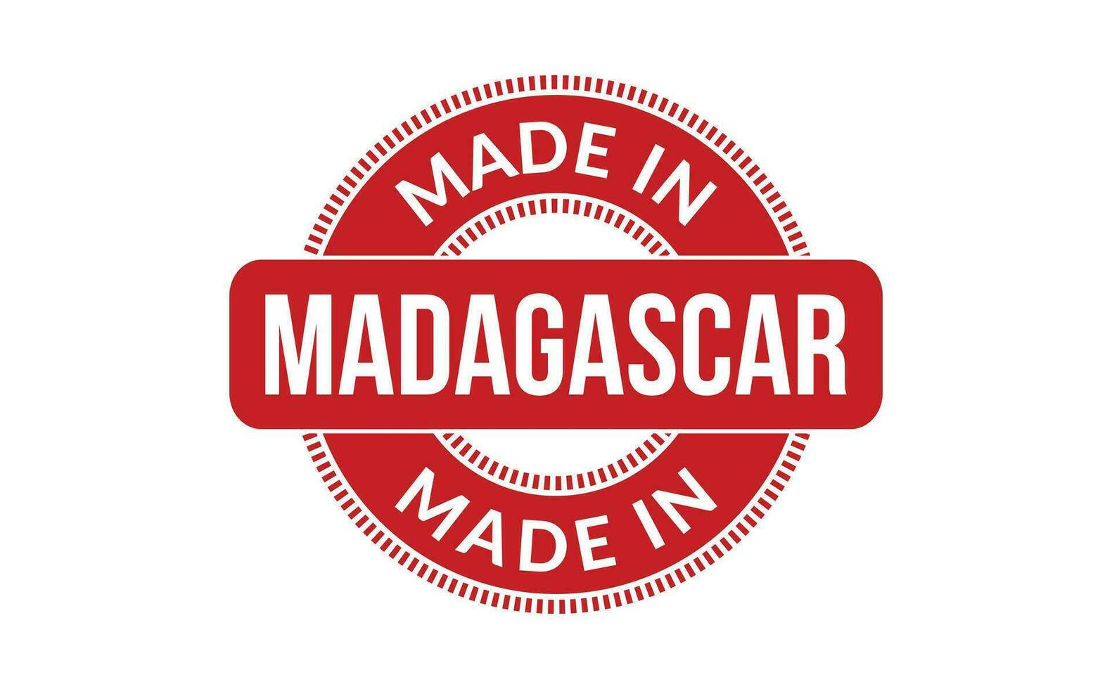Made In Madagascar Rubber Stamp vector