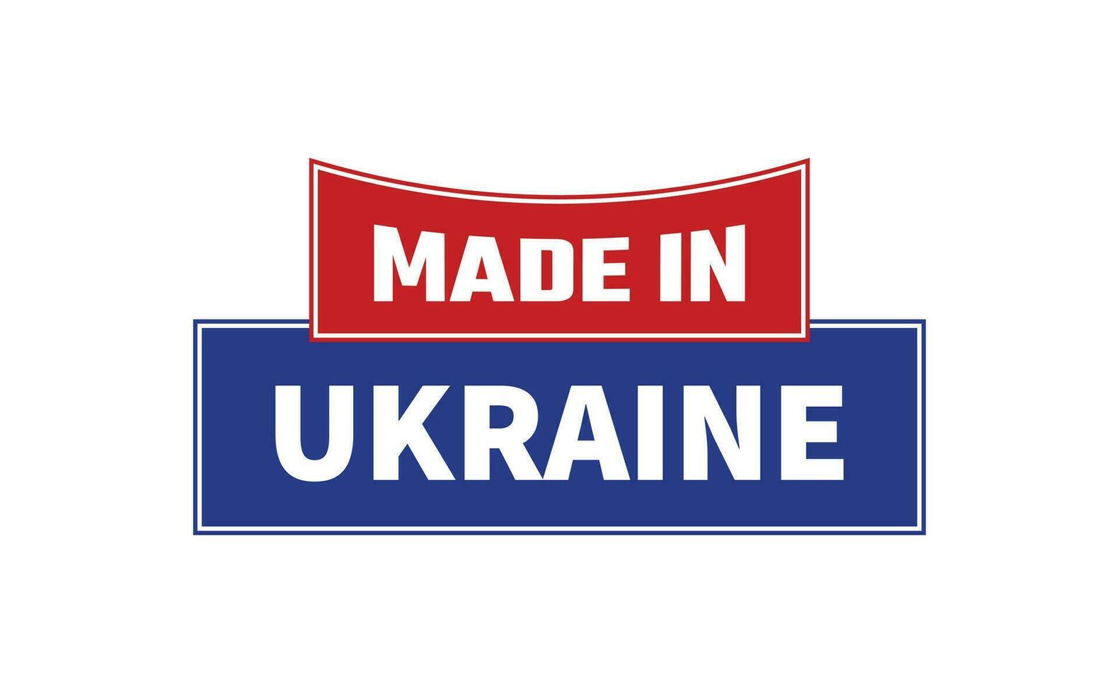 hecho en Ucrania sello vector