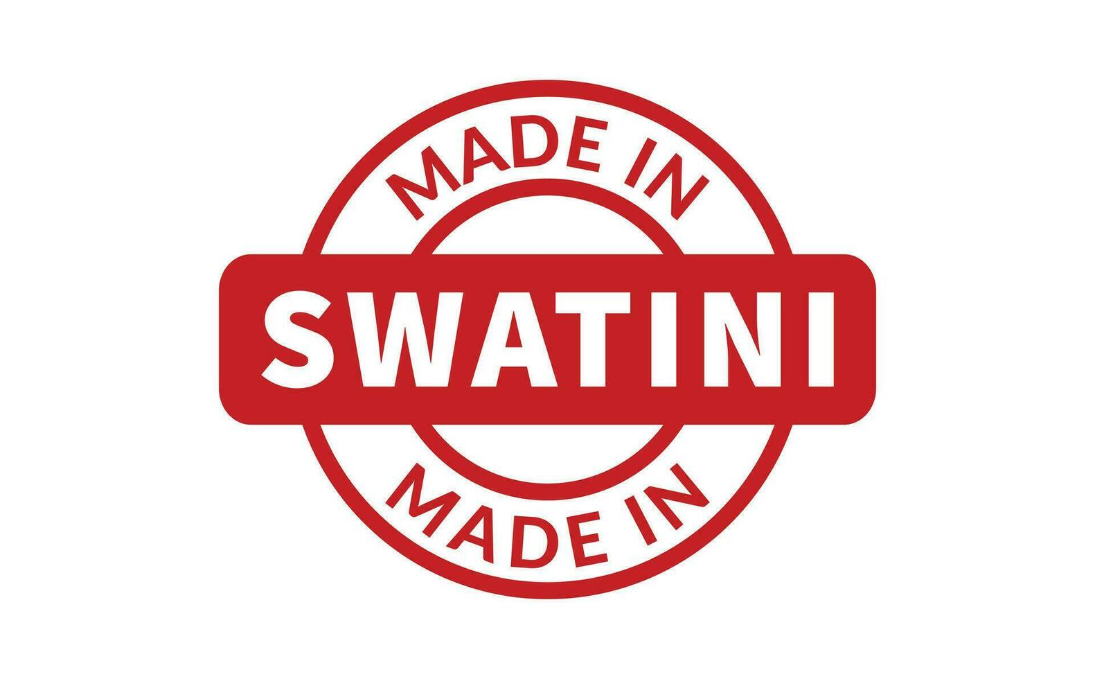 Made In Swatini Rubber Stamp vector