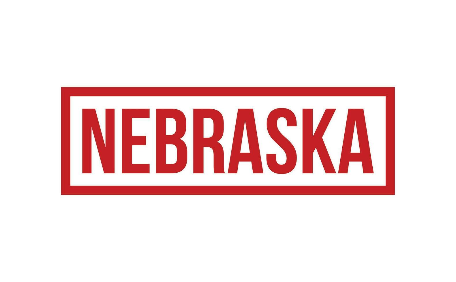 Nebraska caucho sello sello vector