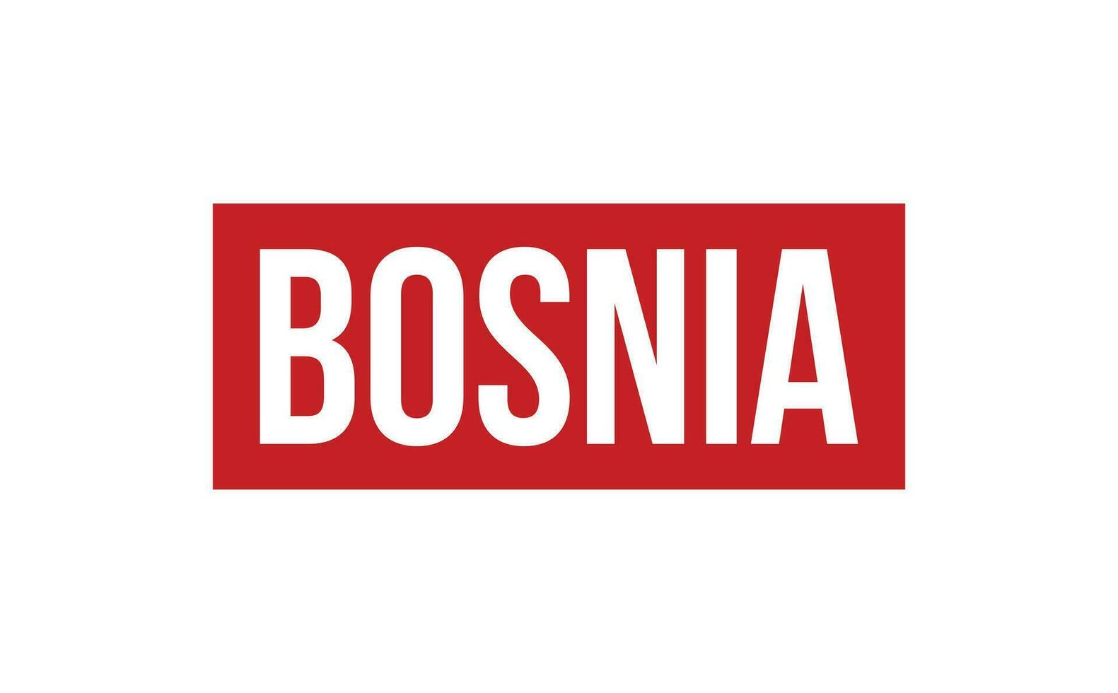 Bosnia Rubber Stamp Seal Vector