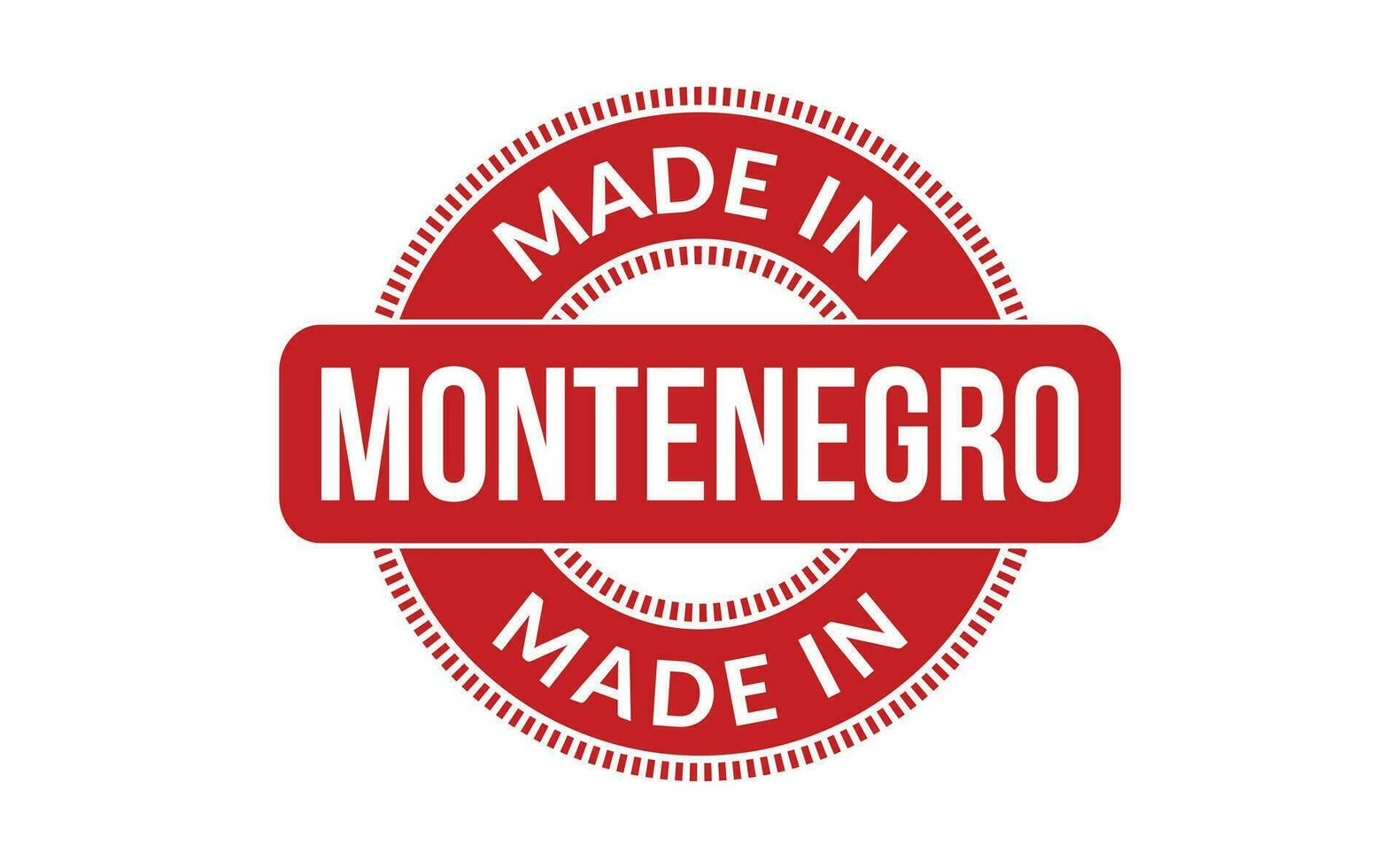 Made In Montenegro Rubber Stamp vector