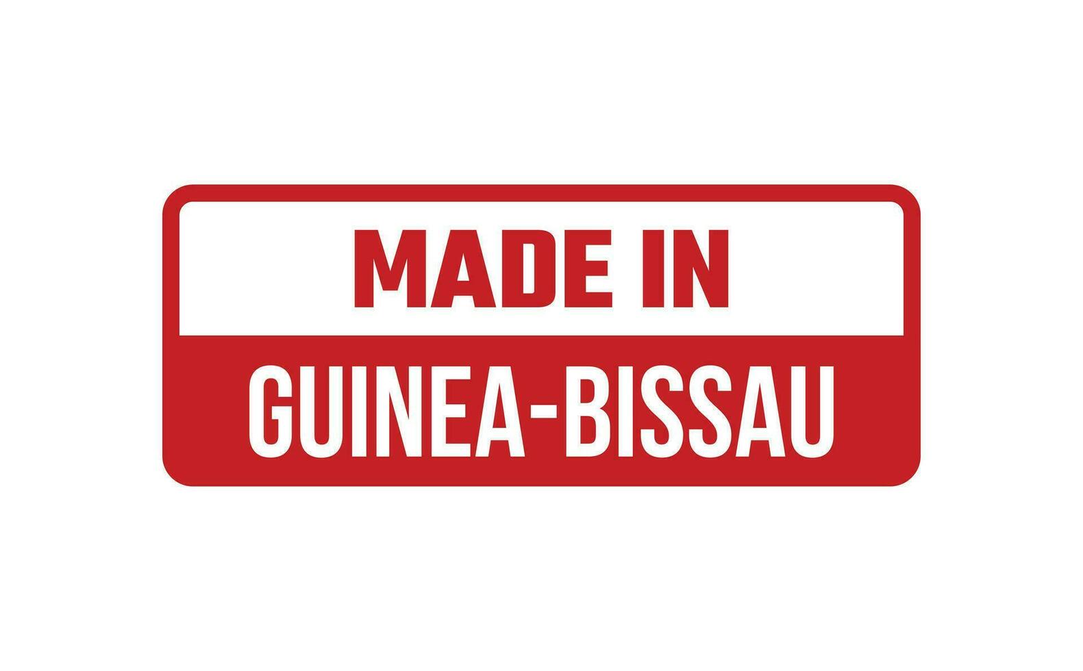 hecho en Guinea Bissau caucho sello vector