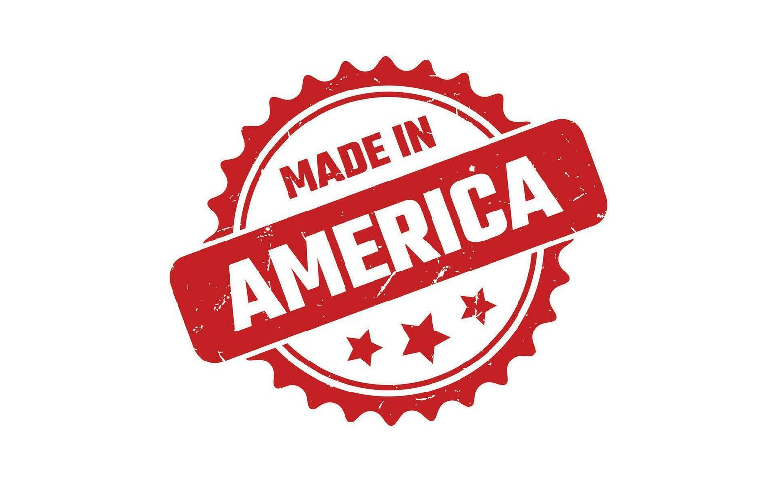 Made In America Rubber Stamp vector