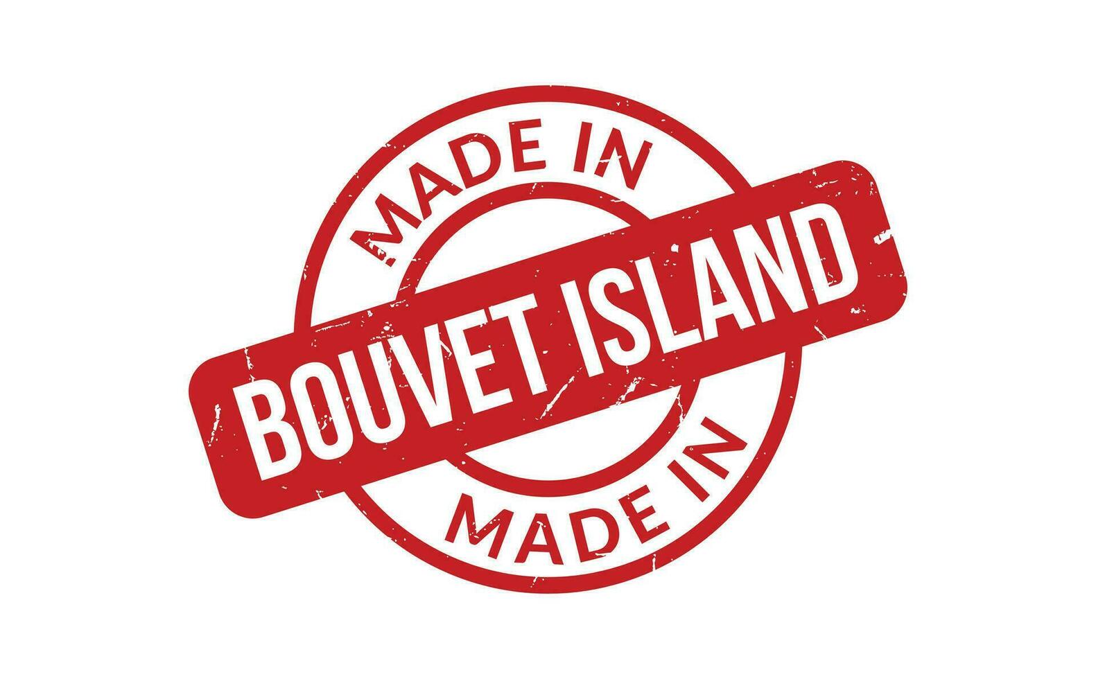 Made In Bouvet Island Rubber Stamp vector