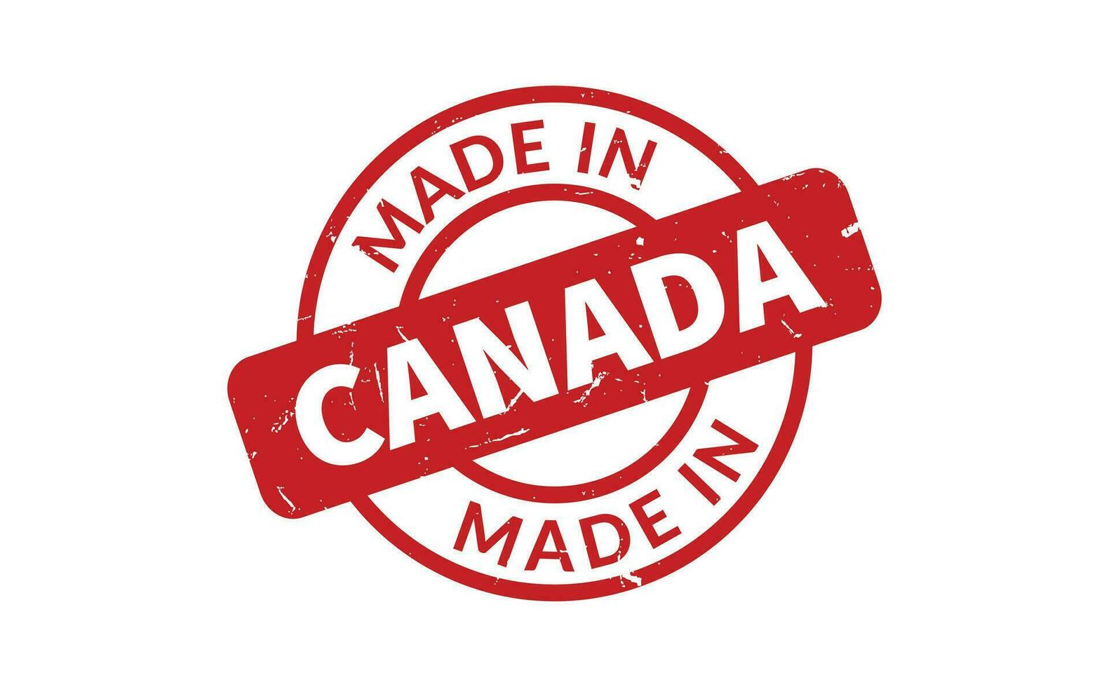 Made In Canada Rubber Stamp vector