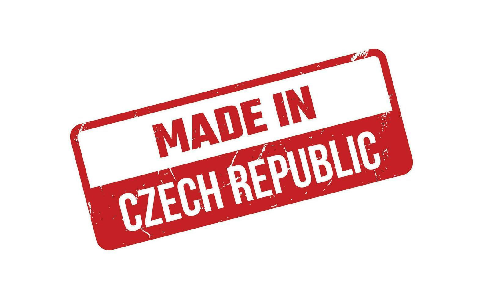 Made In Czech Republic Rubber Stamp vector