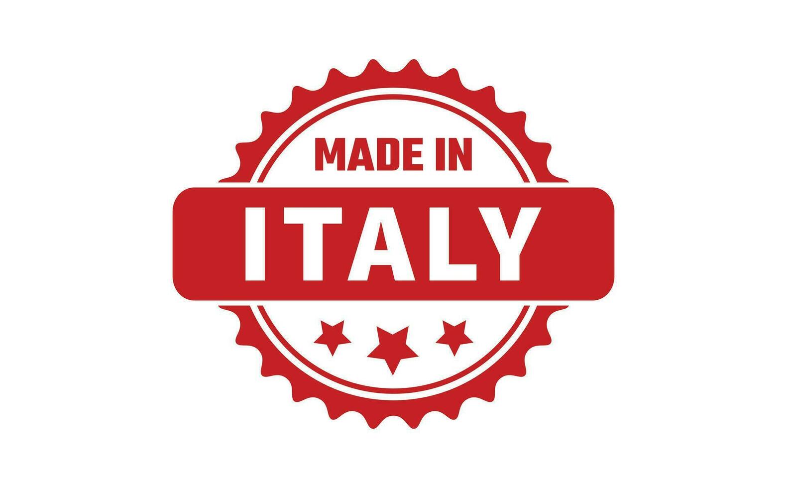 Made In Italy Rubber Stamp vector