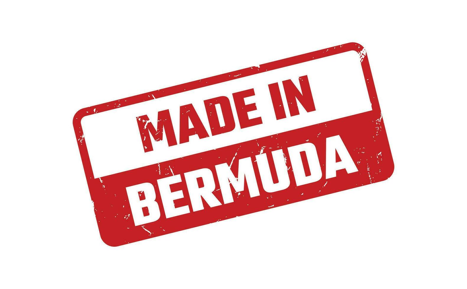 Made In Bermuda Rubber Stamp vector