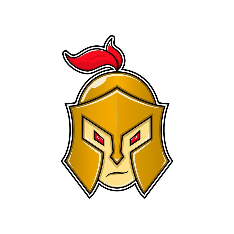 head spartan with angry expression. use for mascot, logo, sticker and t-shirt design vector